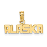 Load image into Gallery viewer, 14k Polished ALASKA Charm
