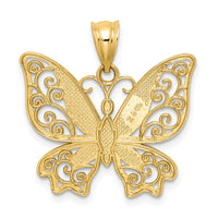 Load image into Gallery viewer, 14K Polished Butterfly Pendant
