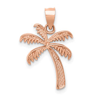 Load image into Gallery viewer, 14K Rose Polished Palm Tree Pendant
