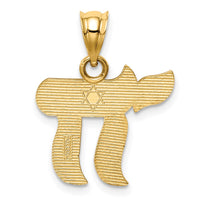 Load image into Gallery viewer, 14K Polished Chai Pendant
