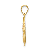 Load image into Gallery viewer, 14K Diamond-cut Brushed and Polished Snowman Pendant
