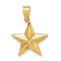 Load image into Gallery viewer, 14K Polished Star Pendant
