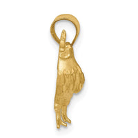 Load image into Gallery viewer, 14k Satin D/C Rooster Pendant
