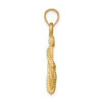 Load image into Gallery viewer, 14K Brushed &amp; Diamond-cut Anchor Pendant
