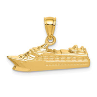 Load image into Gallery viewer, 14K Polished Cruse Ship Pendant
