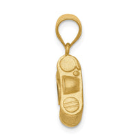 Load image into Gallery viewer, 14K Brushed &amp; Polished Enameled Camera Pendant

