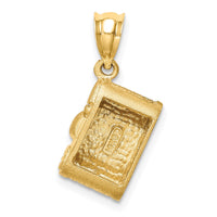 Load image into Gallery viewer, 14K Brushed &amp; Polished Enameled Camera Pendant
