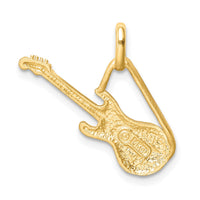 Load image into Gallery viewer, 14K Brushed &amp; Diamond-cut Guitar Pendant

