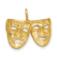 Load image into Gallery viewer, 14K Polished Comedy/Tragedy Theater Masks Pendant
