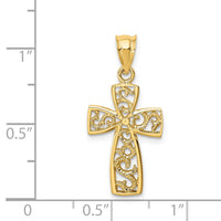 Load image into Gallery viewer, 14K Polished Cross Pendant
