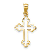 Load image into Gallery viewer, 14K Polished Cross Pendant
