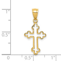 Load image into Gallery viewer, 14K Polished Cross Pendant
