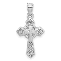 Load image into Gallery viewer, 14K White Polished Cross Pendant
