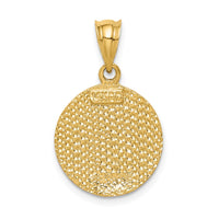 Load image into Gallery viewer, 14K Brushed Diamond-Cut Virgin Mary Pendant
