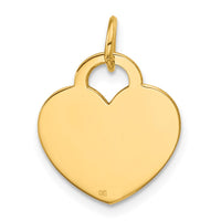 Load image into Gallery viewer, 14K Polished Heart Shaped Disc Pendant
