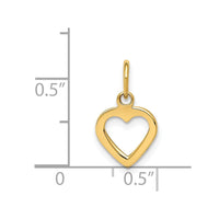 Load image into Gallery viewer, 14K Polished Cut-out Heart Pendant
