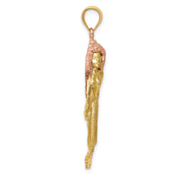 Load image into Gallery viewer, 14k Two-Tone Mermaid Charm
