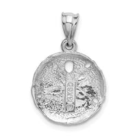 Load image into Gallery viewer, 14k White Gold Sanddollar Charm
