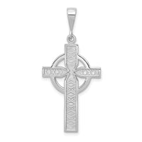 Load image into Gallery viewer, 14k White Gold Celtic Cross Charm
