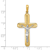 Load image into Gallery viewer, 14k Two-tone Crucifix Pendant
