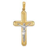 Load image into Gallery viewer, 14k Two-tone Crucifix Pendant
