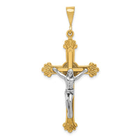 Load image into Gallery viewer, 14k Two-tone Crucifix Pendant
