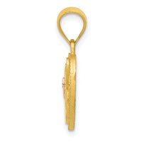 Load image into Gallery viewer, 14k Two-Tone Heart Letter C  Initial Pendant
