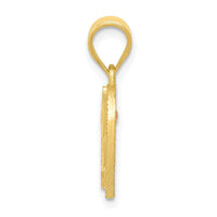 Load image into Gallery viewer, 14k Two-Tone Heart Letter N  Initial Pendant
