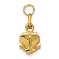 Load image into Gallery viewer, 14K 3D Faith, Hope and Charity Charm
