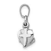 Load image into Gallery viewer, 14K White Gold 3D Faith, Hope and Charity Charm
