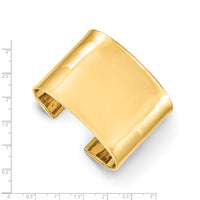 Load image into Gallery viewer, 14k 47mm Polished Cuff Bangle Bracelet
