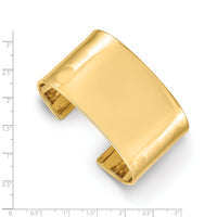 Load image into Gallery viewer, 14K 37mm Polished Cuff Bangle Bracelet
