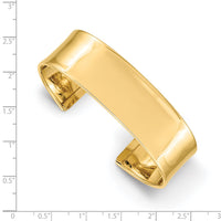 Load image into Gallery viewer, 14k 18.5mm Polished Cuff Bangle Bracelet
