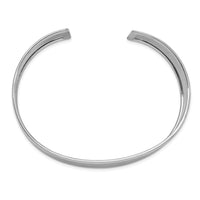 Load image into Gallery viewer, 14k White Gold 18.5mm Polished Cuff Bangle Bracelet
