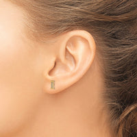 Load image into Gallery viewer, 14k Diamond Initial I Earrings
