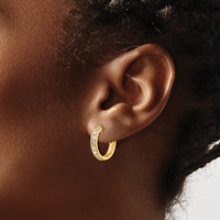 Load image into Gallery viewer, 14k Diamond Hinged Hoop Earrings
