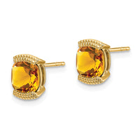 Load image into Gallery viewer, 14k Citrine Post Earrings
