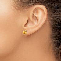 Load image into Gallery viewer, 14k Citrine Post Earrings
