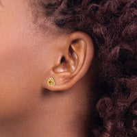 Load image into Gallery viewer, 14k Citrine Post Earrings
