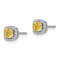 Load image into Gallery viewer, 10kw ANT Citrine and Diamond Earring

