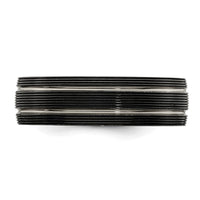 Load image into Gallery viewer, Edward Mirell Titanium Black Ti Textured Lines 7mm Band
