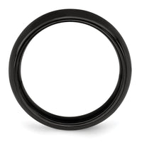 Load image into Gallery viewer, Edward Mirell Titanium Black Ti Polished Domed 6mm Band
