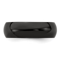 Load image into Gallery viewer, Edward Mirell Titanium Black Ti Polished Domed 8mm Band
