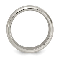 Load image into Gallery viewer, Edward Mirell Titanium Brushed/Polished Beveled Edge 6mm Band Size 9.5
