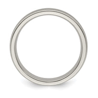 Load image into Gallery viewer, Edward Mirell Titanium Brushed/Polished Tri Dome Milgrain 5mm Band Size 8.5
