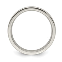 Load image into Gallery viewer, Edward Mirell Titanium Brushed/Polished Tri Dome Milgrain 6mm Band Size 9
