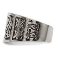 Load image into Gallery viewer, Edward Mirell Titanium Flat Casted Design Brushed/Polished 16mm Band
