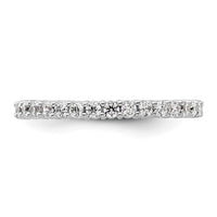 Load image into Gallery viewer, 14k White Gold Polished Size 4.5 Shared Prong 1/2 carat Diamond Complete Eternity Band
