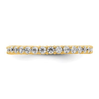 Load image into Gallery viewer, 14k Polished Size 4 Shared Prong 1/2 carat Diamond Complete Eternity Band
