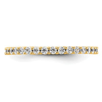 Load image into Gallery viewer, 14k Polished Size 5 Shared Prong 1/2 carat Diamond Complete Eternity Band
